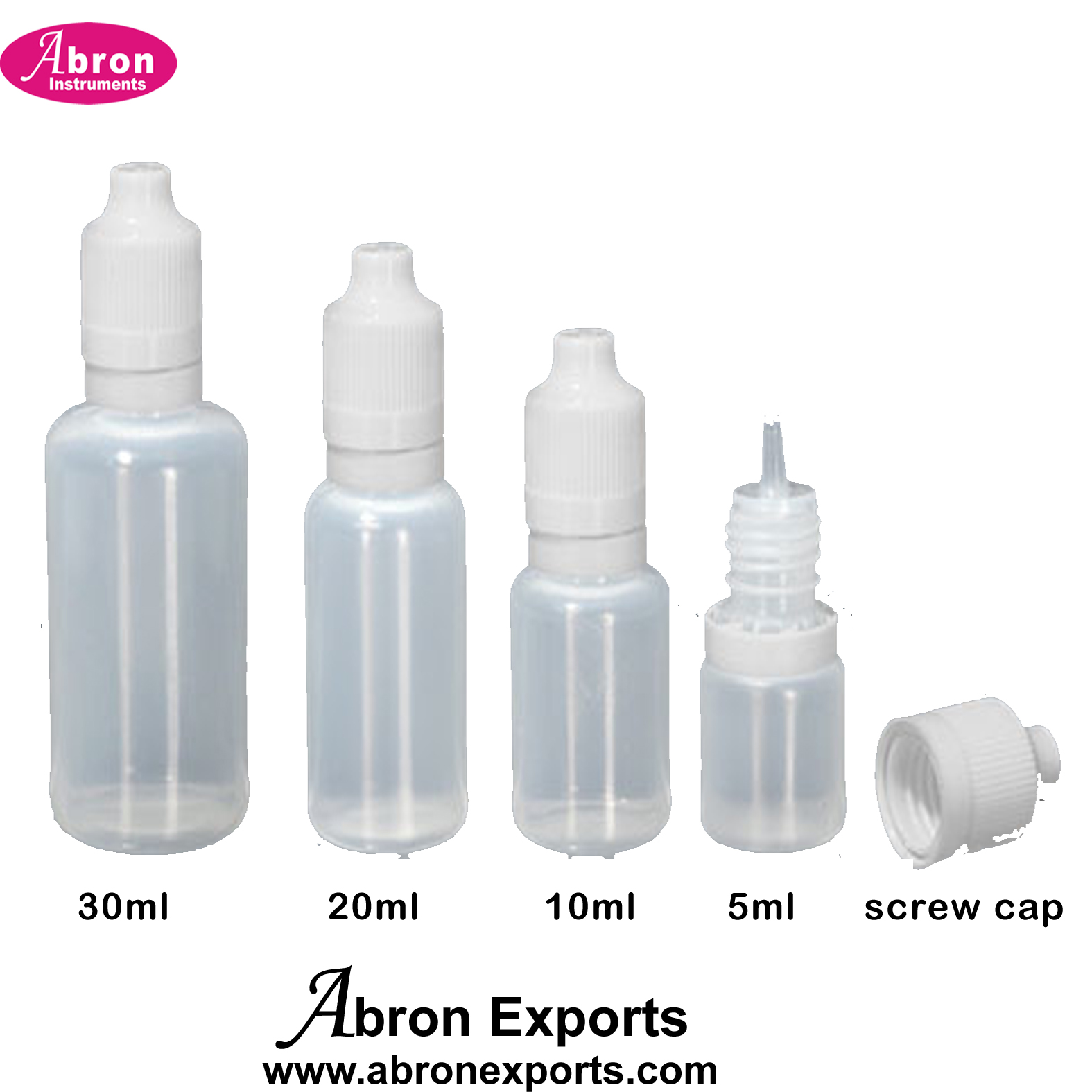 Dropper Plastic With Screw Cap With Dropper Eye Testing Medicen 5ml10ml 100pc Abron ABM-1528DB 